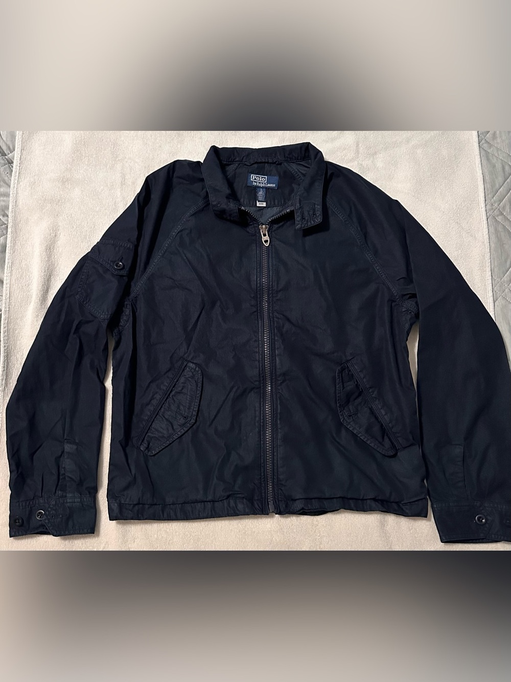 Polo Ralph Lauren Men’s Small Navy Lightweight Harrington Jacket / Windbreaker